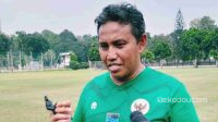 Pelatih tim nasional sepak bola U-17 Indonesia, Bima Sakti.